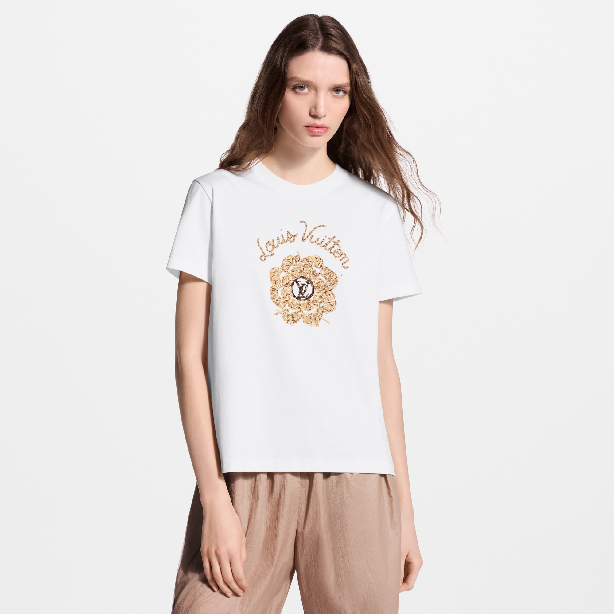 Woven Flower Print T-Shirt - Ready-to-Wear | LOUIS VUITTON